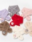 Fashion Mouse Pink Rex Rabbit Fur Five-pointed Star Animal Thickened Warm Children S Scarf