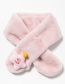 Fashion Mouse White Rex Rabbit Fur Five-pointed Star Animal Thickened Warm Children S Scarf
