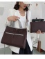 Fashion Black Large-capacity Stitching Contrast Color Shoulder Messenger Bag