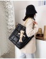Fashion Black Chain Large Capacity Down Bag Multifunctional Waterproof Shoulder Bag
