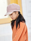 Fashion Children Orange Colorblock Plaid Woolen Parent-child Octagonal Hat