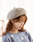 Fashion Red Wool Solid Color Beret