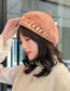 Fashion Gray Letter Wool Contrast Beret