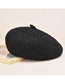 Fashion Khaki Wool Knitted Solid Color Beret