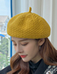 Fashion Brick Red Wool Knitted Solid Color Beret