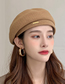 Fashion Beige Knitted Solid Color Metallic Beret