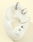 Fashion Broadside C C-shaped Pearl And Diamond Geometric Non-pierced Ear Clip Set