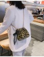 Fashion Khaki Leopard Print Plush Chain Shoulder Crossbody Bag