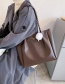 Fashion Khaki Large Capacity Chain Gilt Letter Shoulder Bag