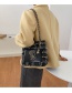 Fashion Black Chain Woolen Stitching Fawn Crossbody Shoulder Bag