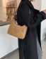 Fashion Black Woven Solid Color Chain Crossbody Bag