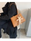 Fashion Khaki Bear Doll Solid Color One-shoulder Armpit Bag