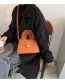Fashion Black Plush Lock Solid Color Diagonal Shoulder Bag
