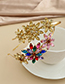 Fashion Champagne Alloy Diamond Flower Headband