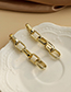 Fashion Gold Color Resin Chain Earrings