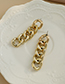 Fashion Gold Color Resin Chain Earrings