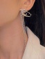 Fashion Silver Color Tassel Chain Round Beads Symbol Alloy Geometric Earrings