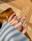 Fashion Gold Color Gold-plated Copper Ring With Micro Inlaid Zircon On Chain