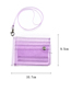 Fashion Transparent Color Transparent Halter Jelly Laser Card Holder