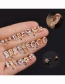 Fashion Geometric Rose Gold Stainless Steel Flower Diamond Pearl Butterfly Geometric Earrings