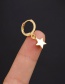 Fashion Five-pointed Star Pentagram Cross Seahorse Geometric Earrings