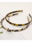 Fashion Acetate Small Headband-marble Mixed Color Acetate Leopard Print Hair Band