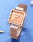 Fashion Rose Gold Square Dial Magnet Mesh Belt Set Diamond British Watch