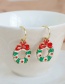 Fashion 3# Alloy Christmas Earrings