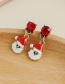 Fashion 3# Alloy Diamond Christmas Series Earrings