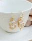 Fashion 4# Alloy Pearl Five-pointed Star Stud Earrings