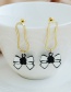 Fashion 5# Alloy Pearl Crescent Earrings