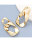 Fashion Gold Color Chain Shaped Alloy Geometric Earrings