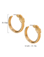 Fashion Gold Color Geometric Alloy Multilayer Earrings