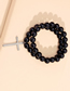 Fashion Black Environmentally Friendly Alloy Cross Round Bead Bracelet Set