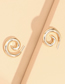 Fashion Gold Color Environmental Protection Alloy Snail Earrings