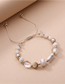 Fashion White Broken Stone Geometric Drawstring Adjustable Bracelet
