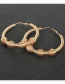 Fashion Gold Color Alloy Spring Wire Geometric Earrings