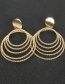 Fashion Silver Color Alloy Multilayer Ring Earrings
