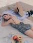 Fashion Printing Flower Print Leaky Back One-piece Swimsuit