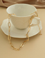 Fashion Gold Color Alloy Chain Double Necklace
