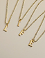 Fashion S Alloy Diamond And Gold Letter Necklace