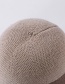 Fashion Khaki Contrasting Color Wool Knitted Fisherman Hat
