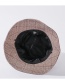Fashion Black Striped Woolen Plaid Fisherman Hat