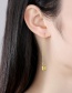 Fashion Platinum Long Diamond-shaped Copper Inlaid Zircon Tassel Earrings