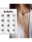 Fashion Gold Color-227 Butterfly Hollow Stainless Steel Necklace (13mm)