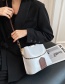 Fashion Black Chain Stitching Contrast Color Shoulder Messenger Bag