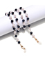 Fashion Black Handmade Chain 8mm Pearl Glasses Chain