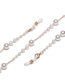 Fashion Gold Color Handmade Gradient Highlight Pearl Glasses Chain
