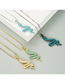 Fashion Silver Color Orchid Snake-shaped Pendant Gold-plated Copper And Micro-inlaid Zircon Necklace
