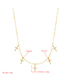 Fashion Gold Color Cross 18k Gold Plated Copper And Micro Inlaid Zircon Pendant Necklace
